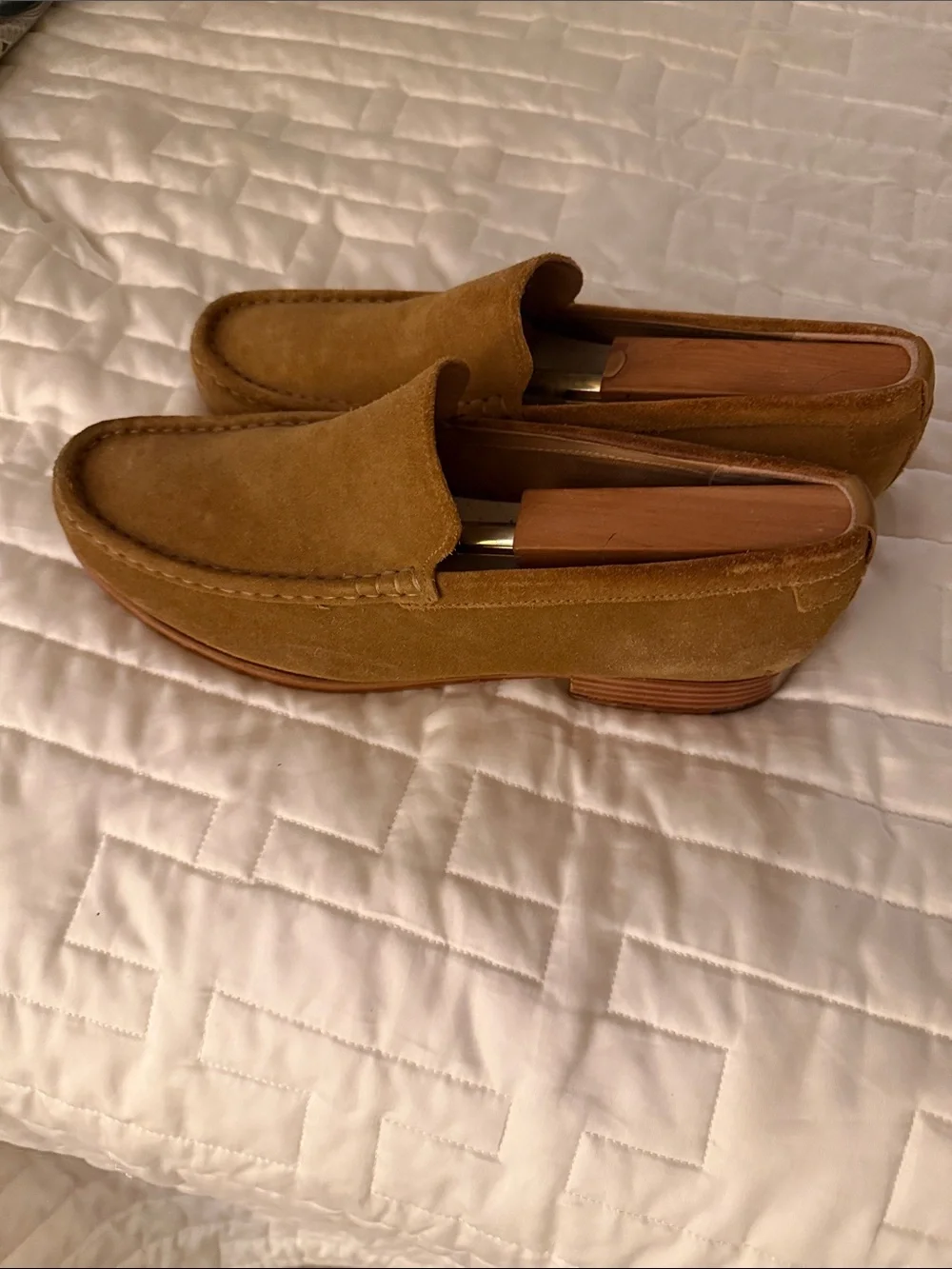 Ted Baker London Suede Loafers in Tan Brown